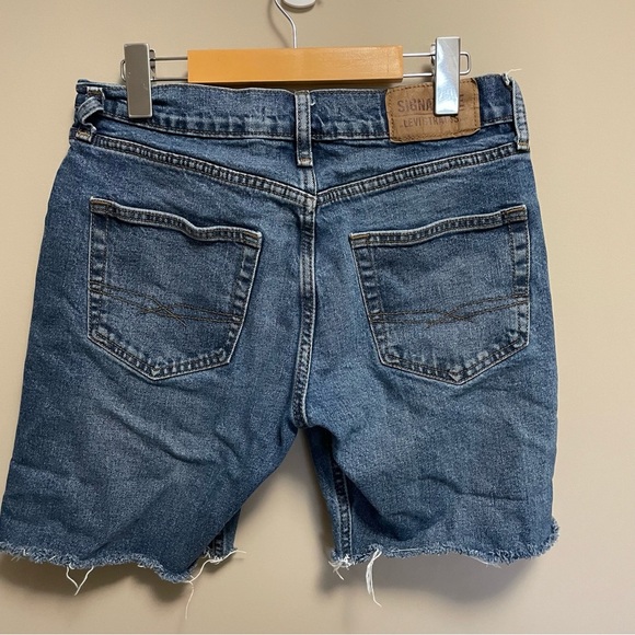 Levi Strauss Signature Denim Blue Jean Cut off Shorts Women’s 29 - Picture 5 of 11
